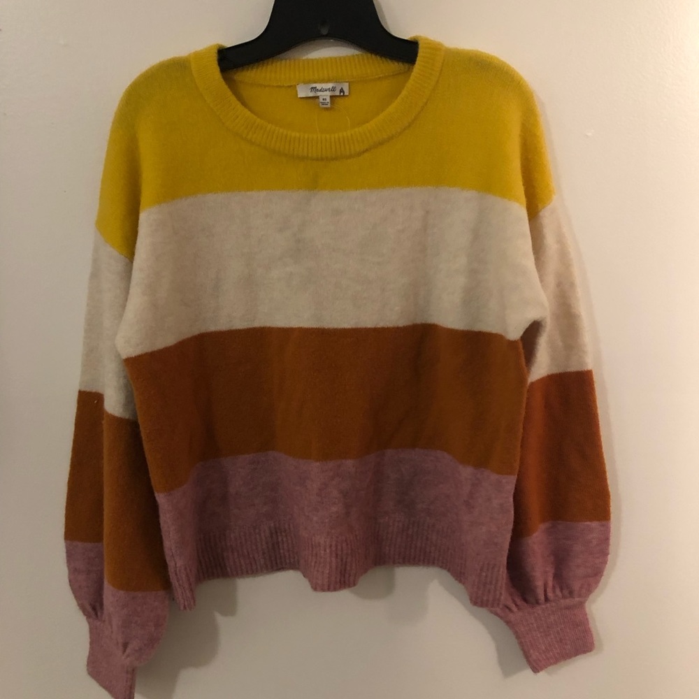 NEW! Madewell Striped Sweater XS